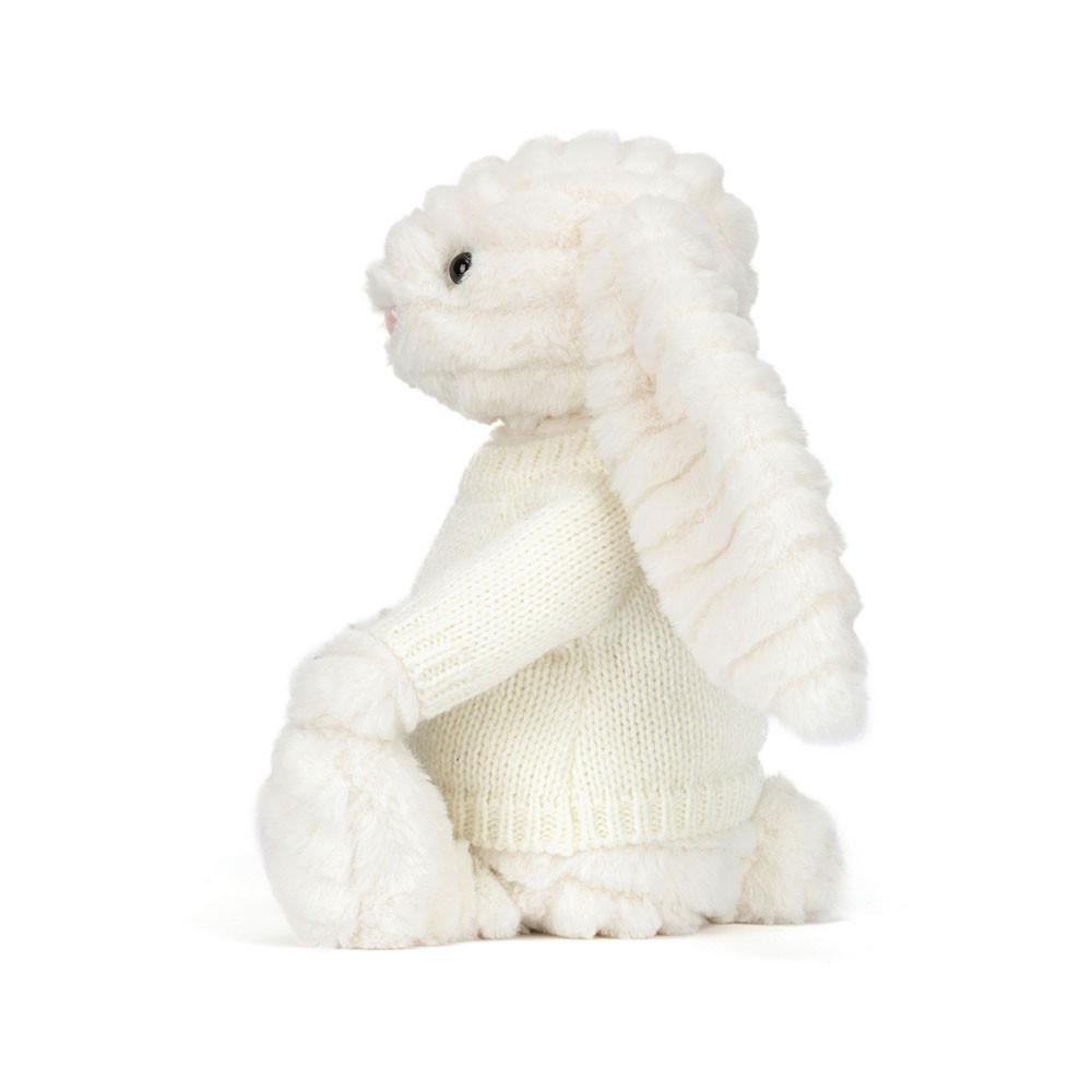 Discover Jellycat Bashful Luxe Bunny Nimbus with Personalised Cream Jumper 31cm x 12cm x 9cm Blancos | México  7408VZFGC