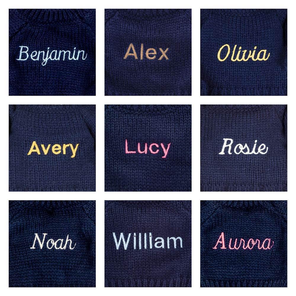 Discover Jellycat Bashful Luxe Bunny Willow with Personalised Navy Jumper 31cm x 12cm x 9cm Beige | México  7631CRILM