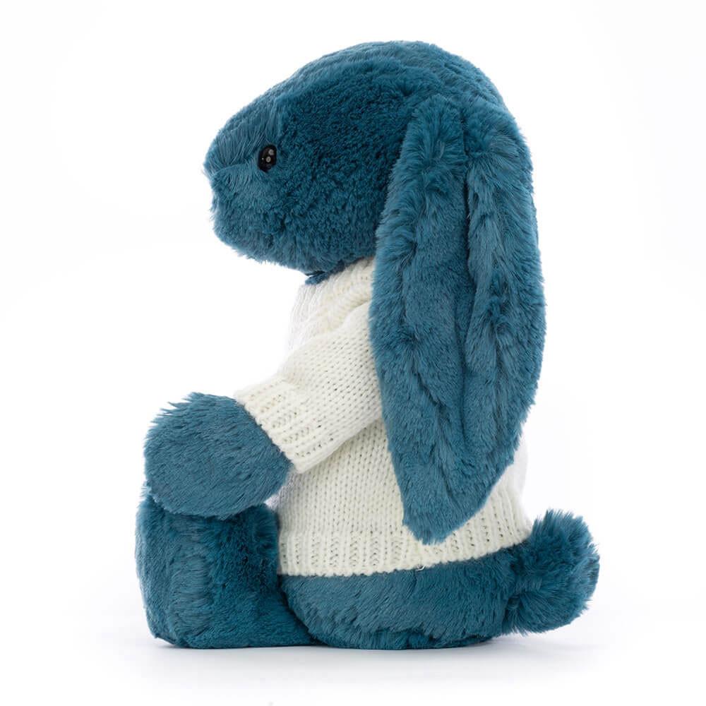 Discover Jellycat Bashful Mineral Bunny with Personalised Cream Jumper 31cm x 12cm x 9cm Azules | México  8413YQZMR