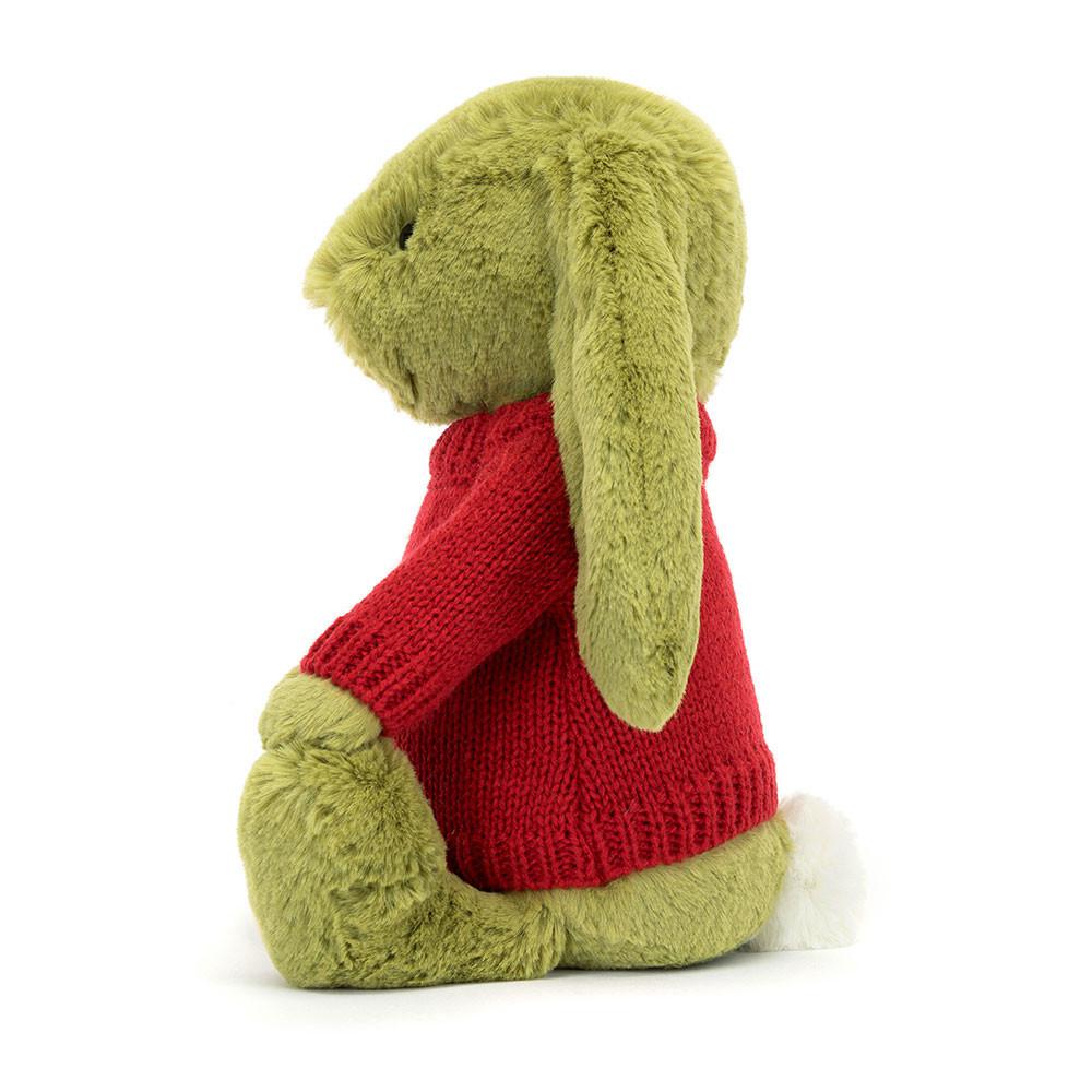 Discover Jellycat Bashful Moss Bunny with Personalised Jumper 31cm x 12cm x 9cm Verdes | México  5847XZIVJ
