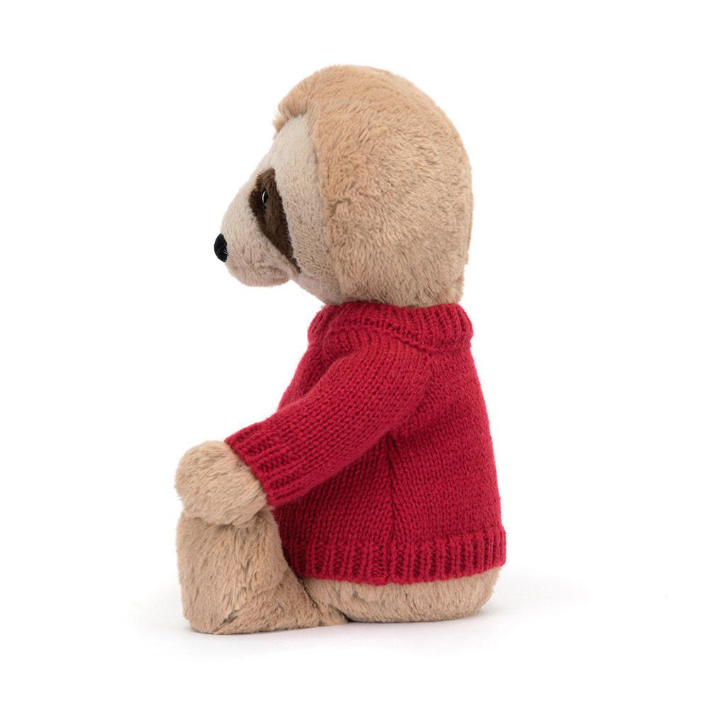 Discover Jellycat Bashful Sloth with Personalised Jumper 28cm x 10cm x 7cm Beige | México  3415RCMPF