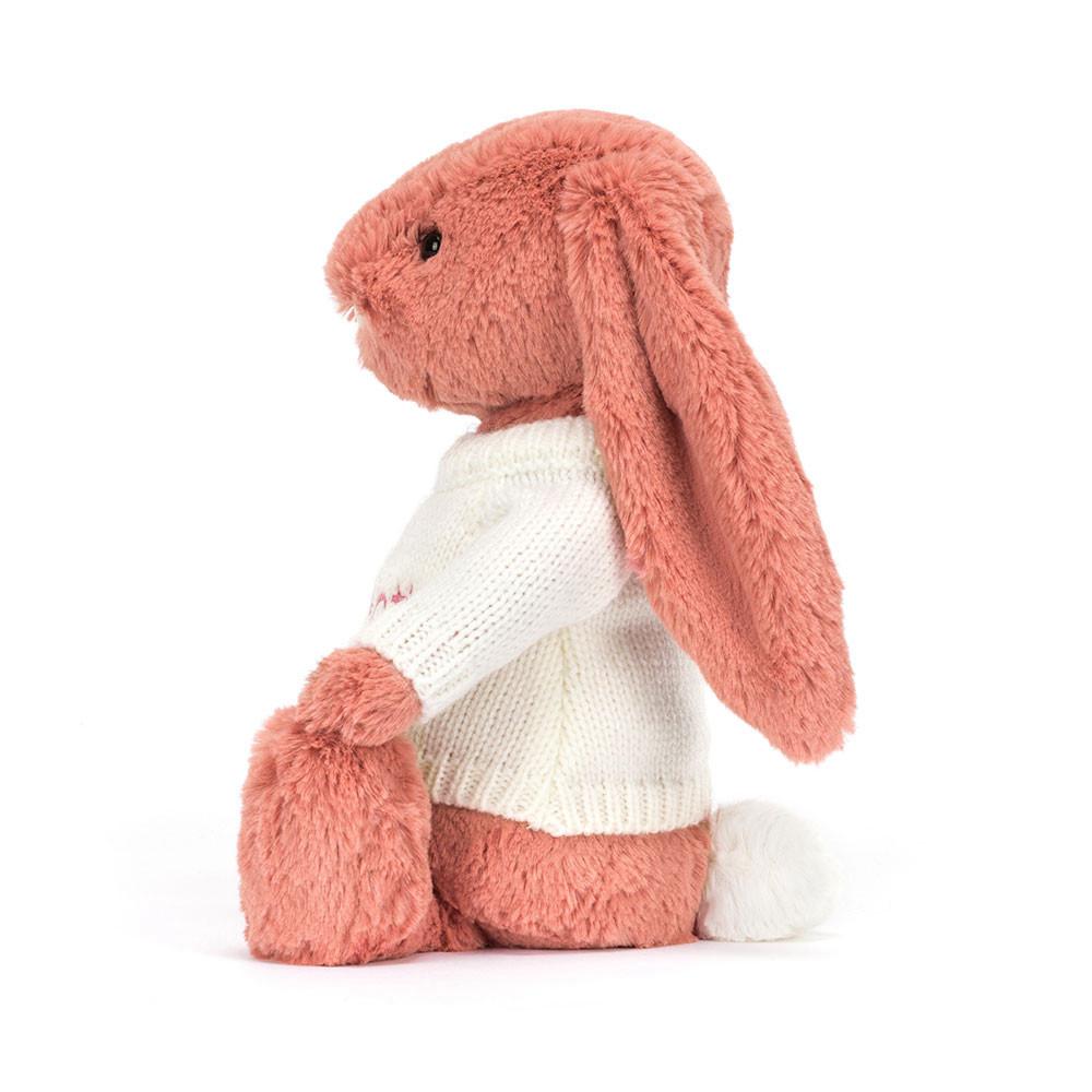Discover Jellycat Bashful Sorrel Bunny with Personalised Cream Jumper 31cm x 12cm x 9cm Naranjas | México  4501KQZCU