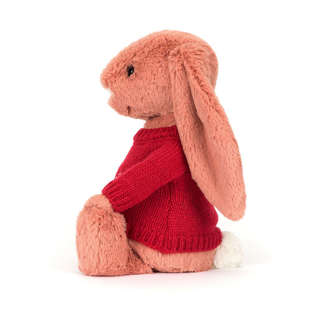 Discover Jellycat Bashful Sorrel Bunny with Personalised Jumper 31cm x 12cm x 9cm Naranjas | México  4138WMNTP