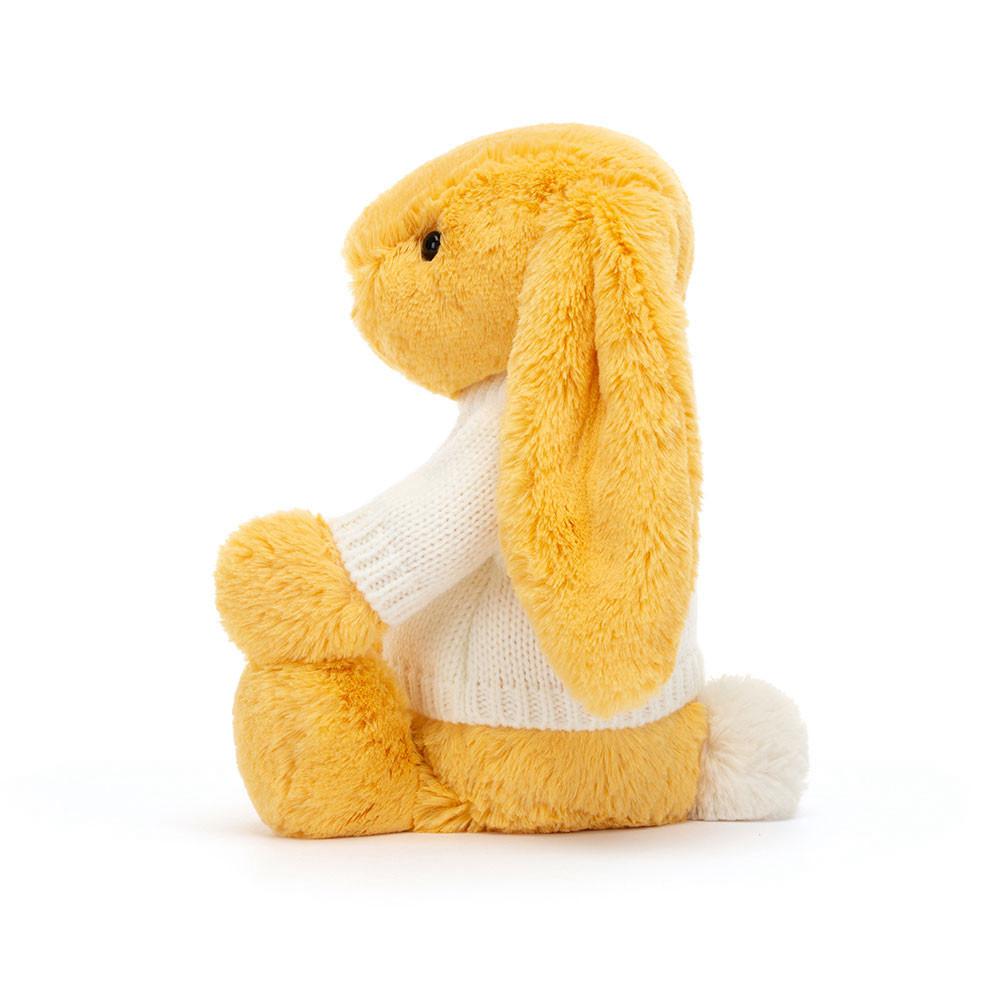 Discover Jellycat Bashful Sunshine Bunny with Personalised Cream Jumper 31cm x 12cm x 9cm Amarillos | México  2587HYMDA
