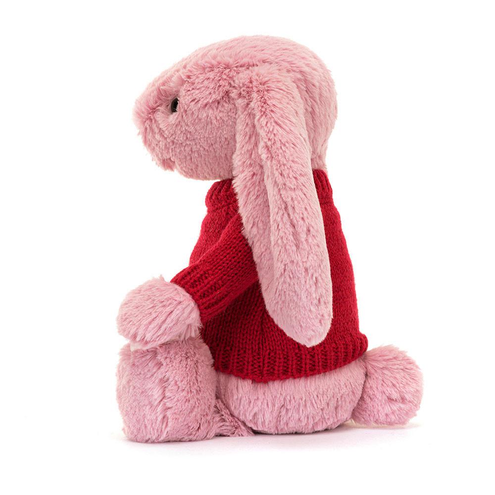 Discover Jellycat Bashful Tulip Bunny with Personalised Jumper 31cm x 12cm x 9cm Rosas | México  3972XQIVC