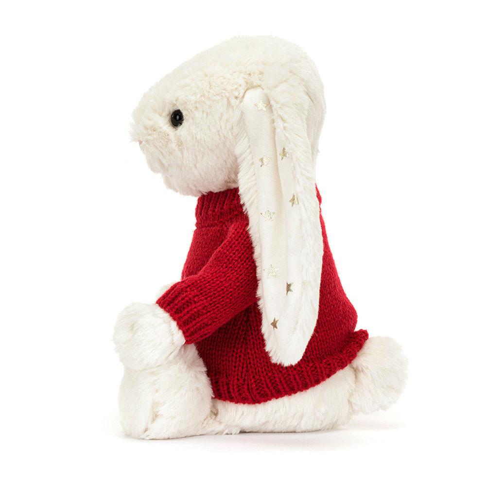 Discover Jellycat Bashful Twinkle Bunny with Personalised Jumper 31cm x 12cm x 9cm Blancos | México  8674YEMVR