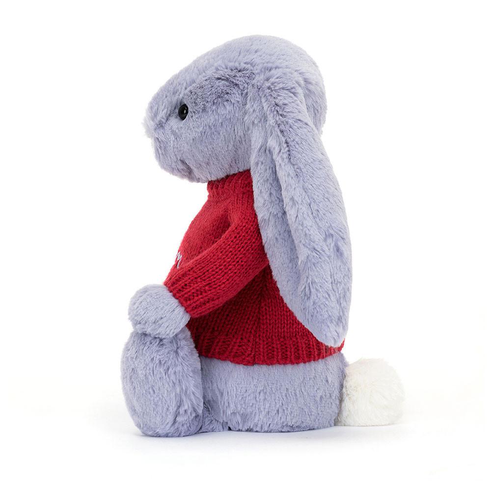 Discover Jellycat Bashful Viola Bunny with Personalised Jumper 31cm x 12cm x 9cm Morados | México  0157ANDXM