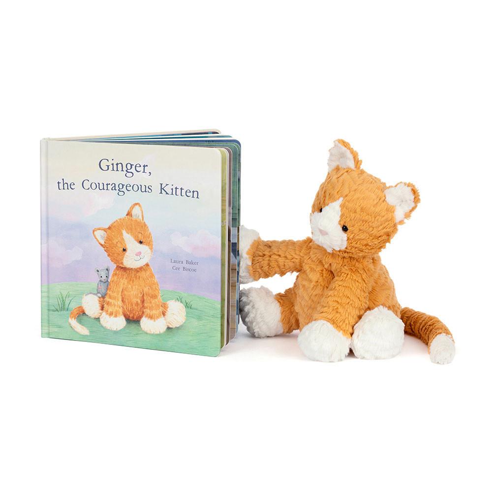 Discover Jellycat Ginger, the Courageous Kitten Book and Fuddlewuddle Ginger Cat Naranjas | México  1269RTMEA