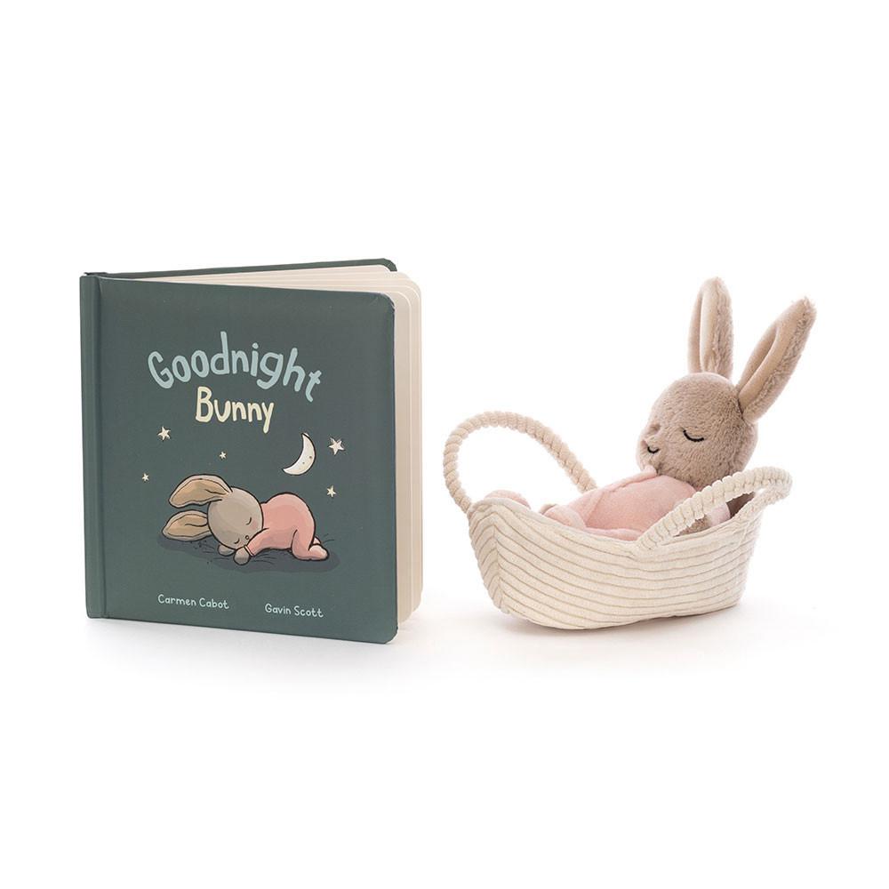 Discover Jellycat Goodnight Bunny Book and Rock-A-Bye Bunny Azules | México  5027JIKBD