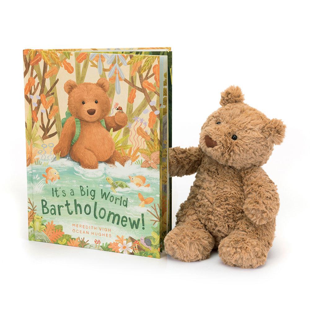 Discover Jellycat It\'s a Big World Bartholomew Book and Bartholomew Bear Medium Marrom | México  8970OEUDP