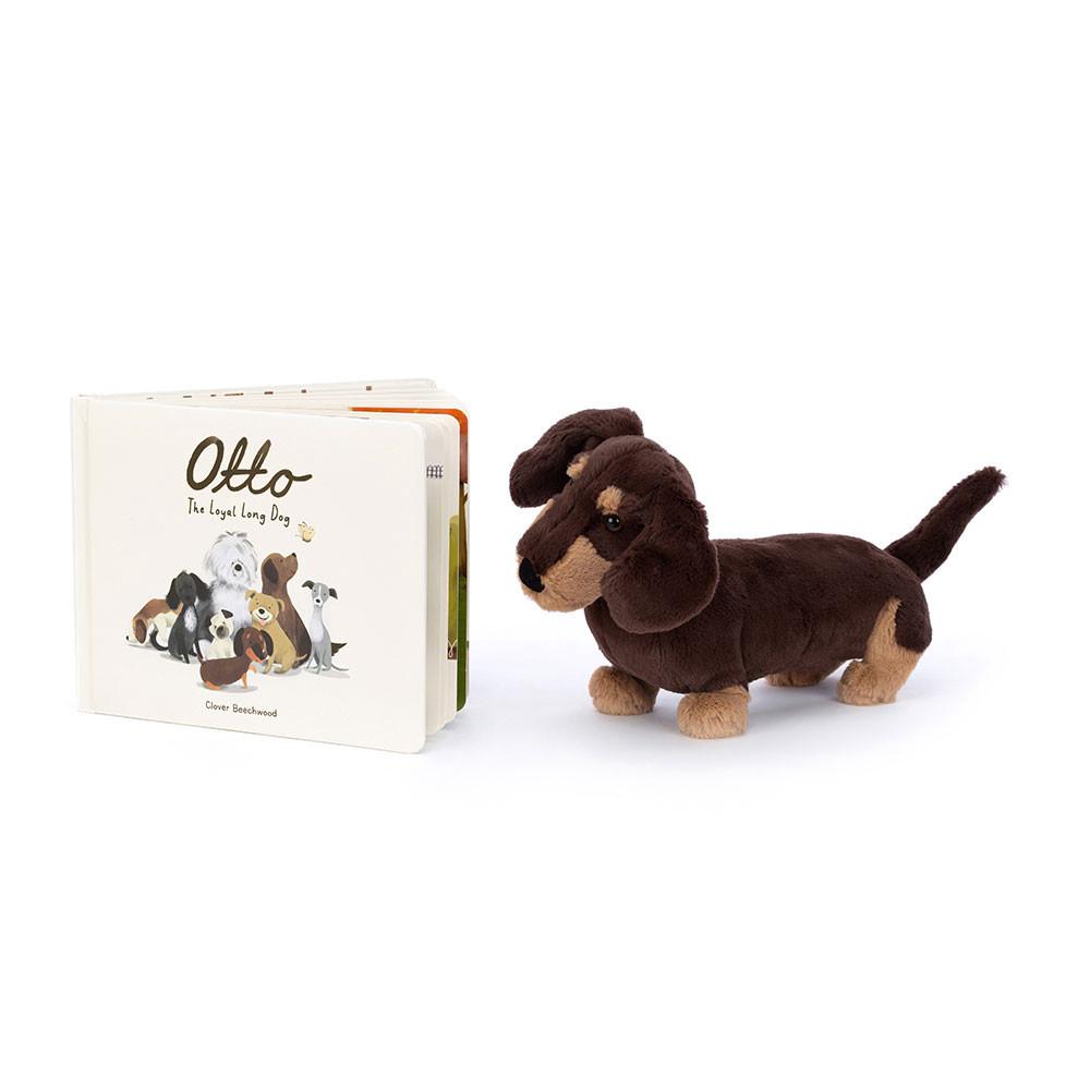 Discover Jellycat Otto the Loyal Long Dog Book and Otto Sausage Dog Medium Marrom | México  5483OHVBF