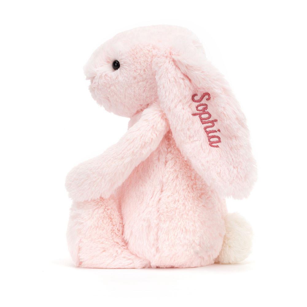 Discover Jellycat Personalised Bashful Bunny Medium 31cm x 12cm x 9cm Rosas | México  7430HQMJF