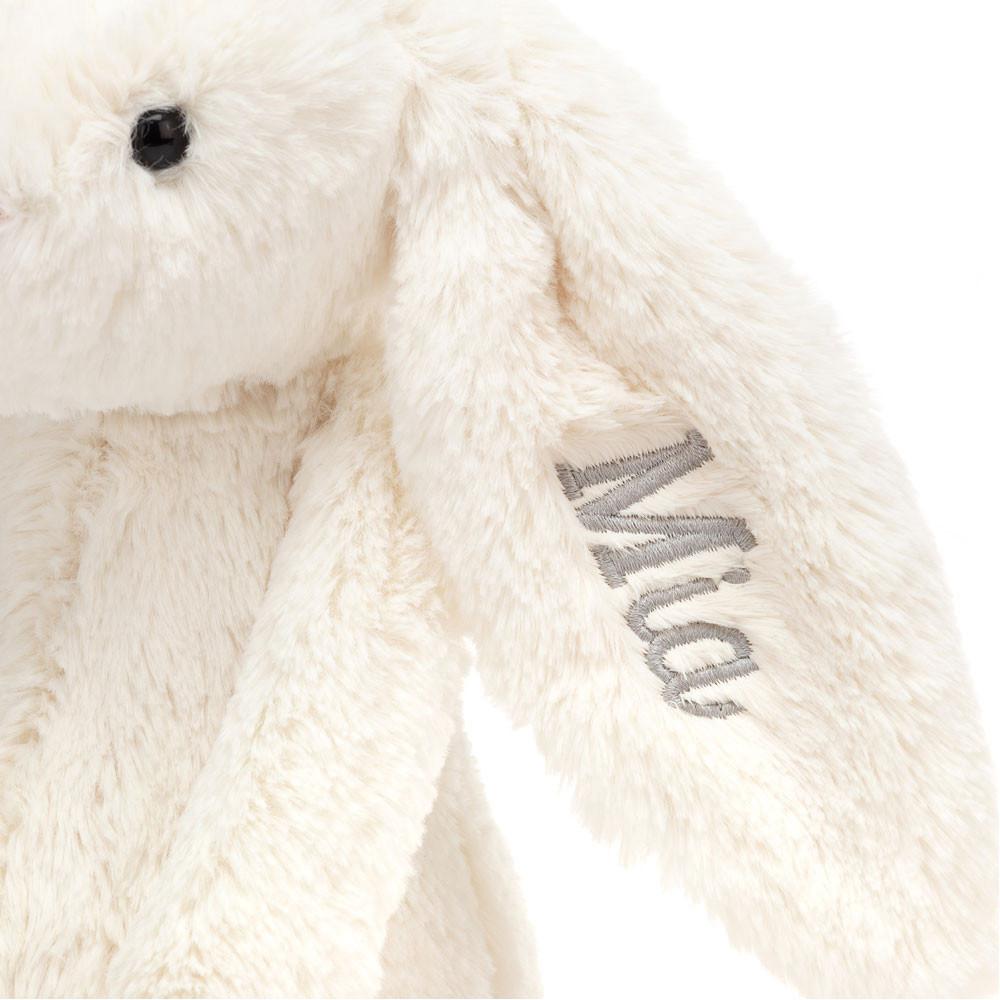 Discover Jellycat Personalised Bashful Cream Bunny Medium 31cm x 12cm x 9cm Blancos | México  6421JHIGW