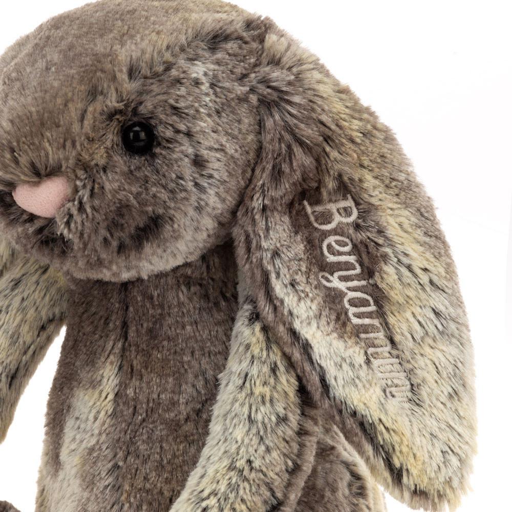 Discover Jellycat Personalised Bashful Cottontail Bunny Medium 31cm x 12cm x 9cm Marrom | México  7095ZVCDF
