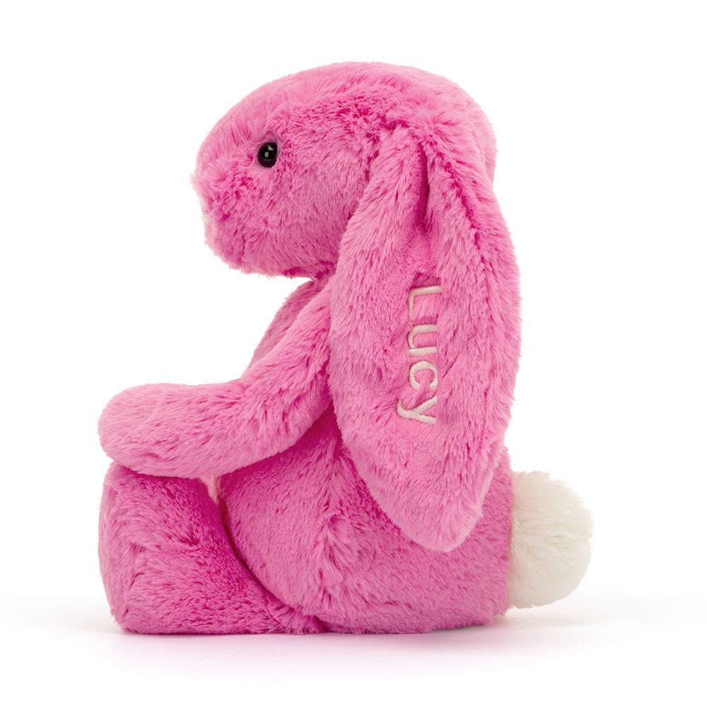 Discover Jellycat Personalised Bashful Hot Bunny Medium 31cm x 12cm x 9cm Rosas | México  4395CZFPV