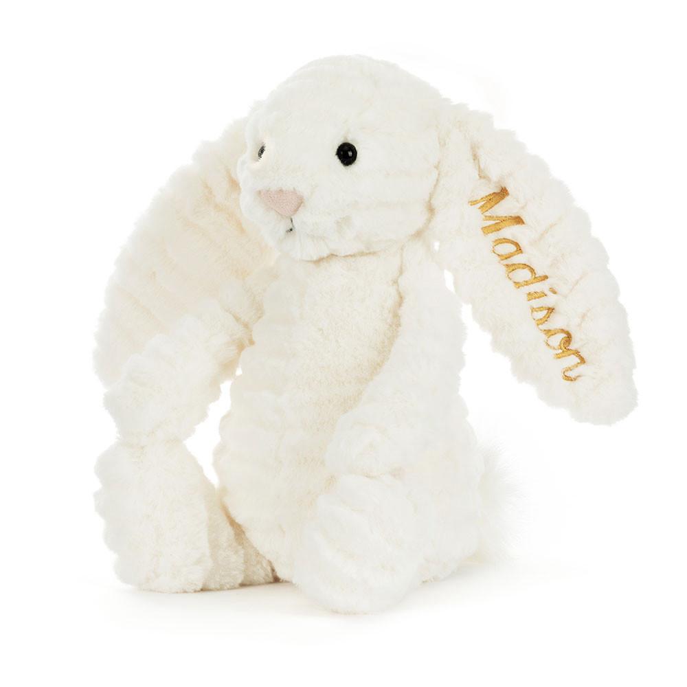 Discover Jellycat Personalised Bashful Luxe Bunny Nimbus 31cm x 12cm x 9cm Blancos | México  2689JXKEI