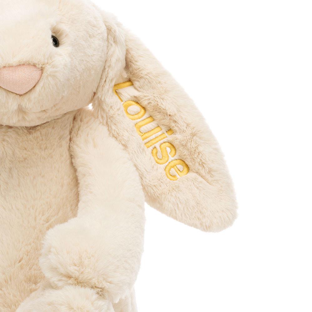 Discover Jellycat Personalised Bashful Luxe Bunny Willow Huge 31cm x 12cm x 9cm Beige | México  0928BTOLJ