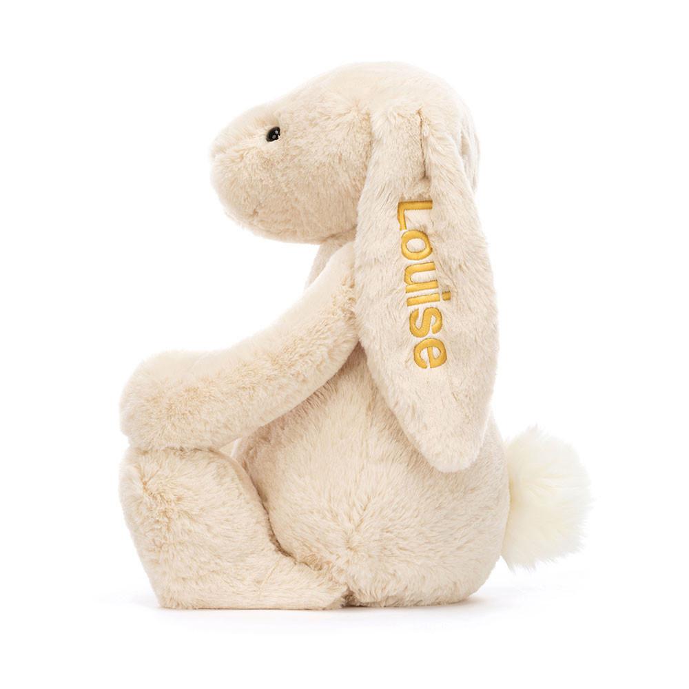 Discover Jellycat Personalised Bashful Luxe Bunny Willow Huge 31cm x 12cm x 9cm Beige | México  0928BTOLJ