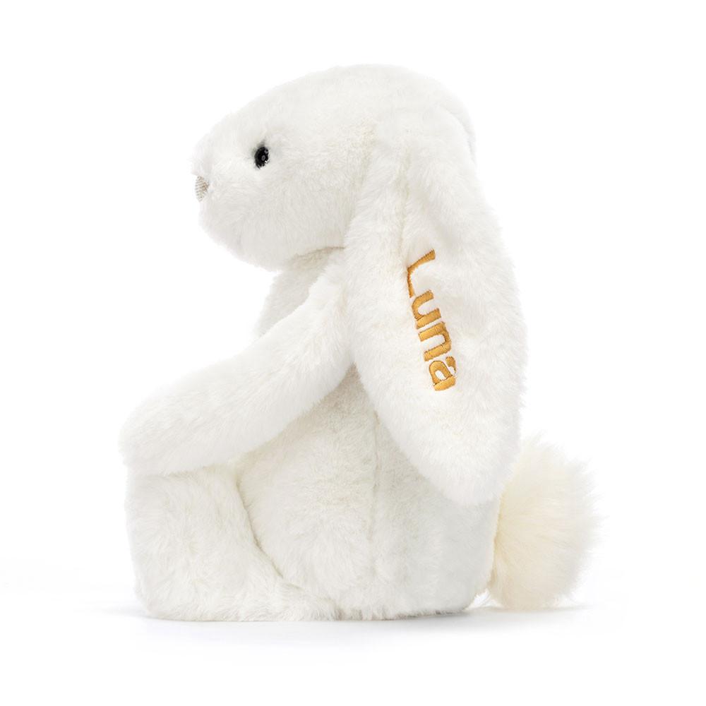 Discover Jellycat Personalised Bashful Luxe Bunny Luna Medium 51cm x 21cm x 12cm Blancos | México  2051UVCLZ