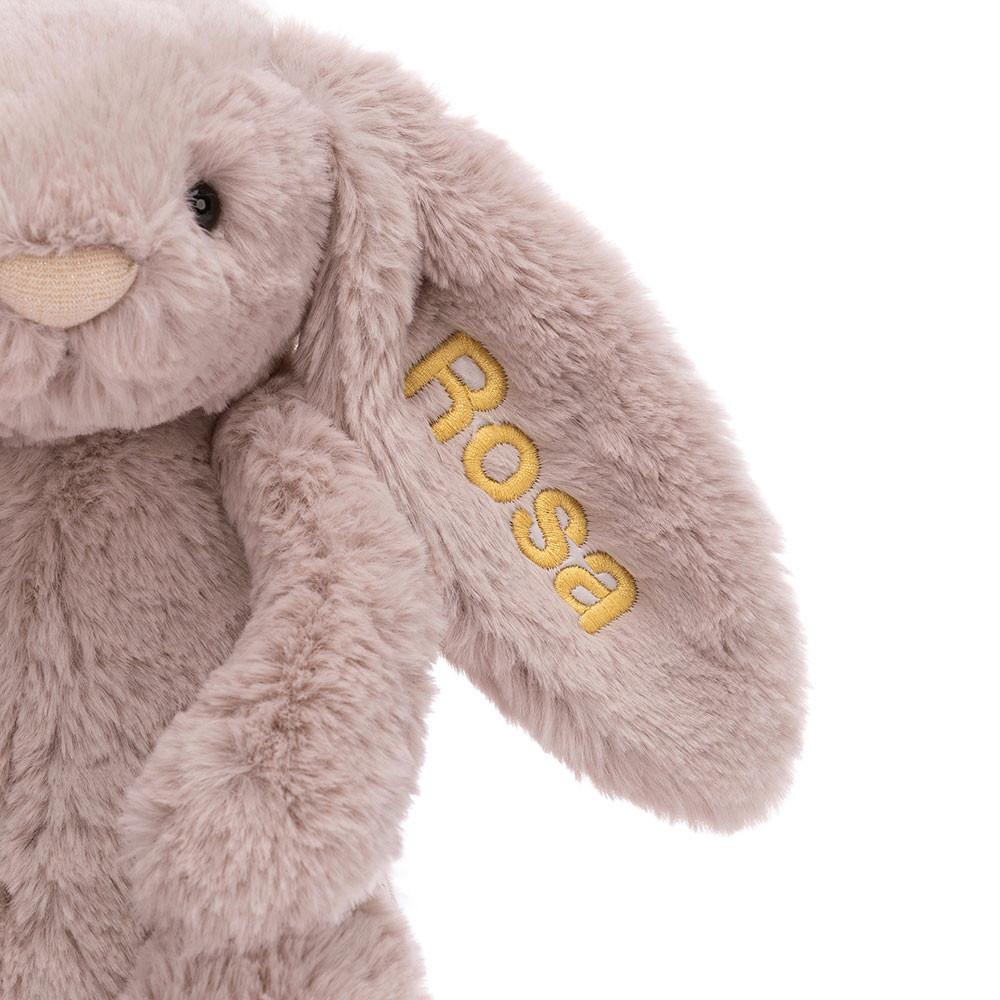 Discover Jellycat Personalised Bashful Luxe Bunny Rosa Medium 51cm x 21cm x 12cm Rosas | México  8196HGOCZ