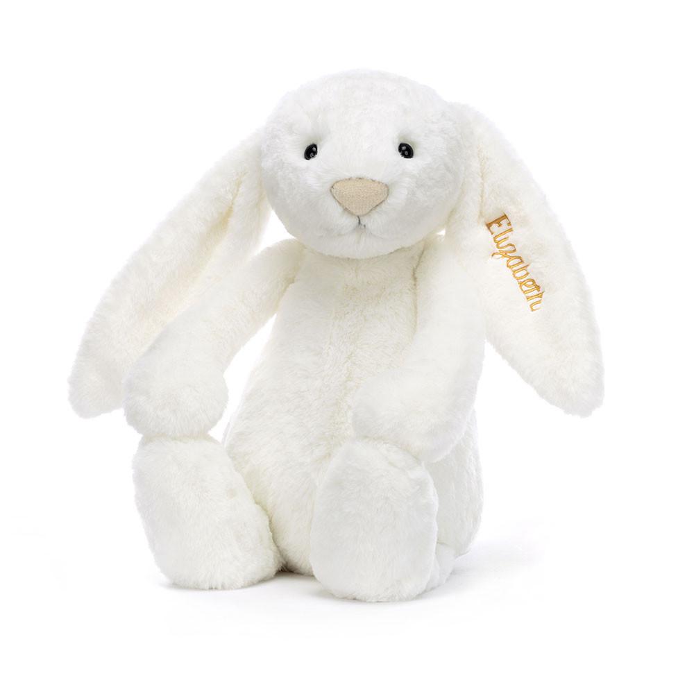 Discover Jellycat Personalised Bashful Luxe Bunny Luna Huge 51cm x 21cm x 12cm Blancos | México  0465HVDUG