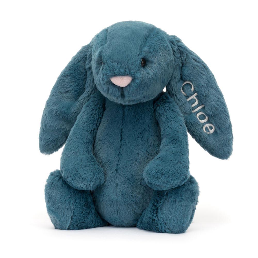 Discover Jellycat Personalised Bashful Mineral Bunny Medium 31cm x 12cm x 9cm Azules | México  4283WPQYH