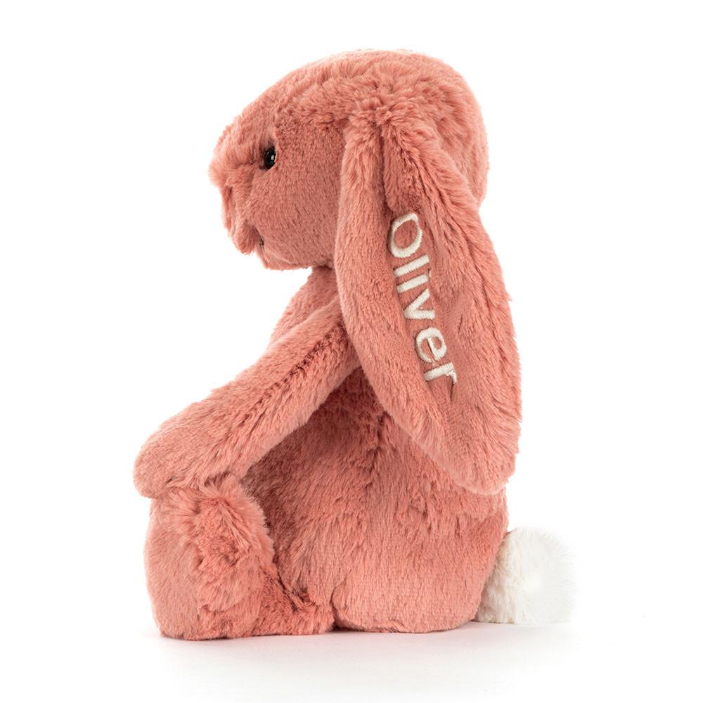 Discover Jellycat Personalised Bashful Sorrel Bunny Medium 31cm x 12cm x 9cm Naranjas | México  7092NAOHD
