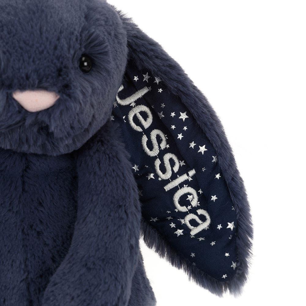 Discover Jellycat Personalised Bashful Stardust Bunny Medium 31cm x 12cm x 9cm Azules | México  1685LDAIR