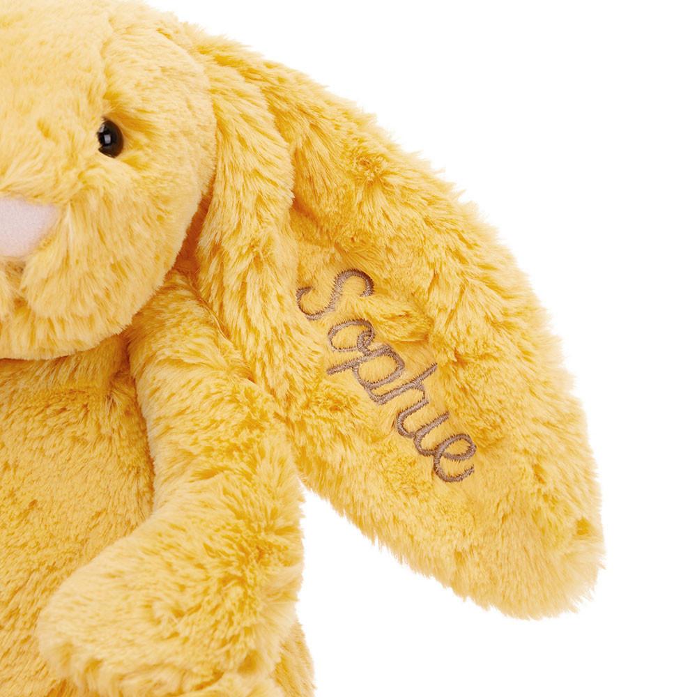 Discover Jellycat Personalised Bashful Sunshine Bunny Medium 31cm x 12cm x 9cm Amarillos | México  5148GRJTU