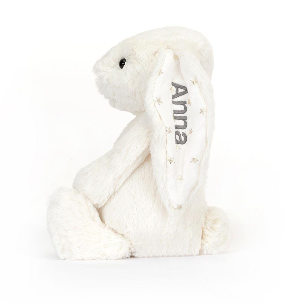 Discover Jellycat Personalised Bashful Twinkle Bunny Medium 31cm x 12cm x 9cm Blancos | México  6913QFYXO