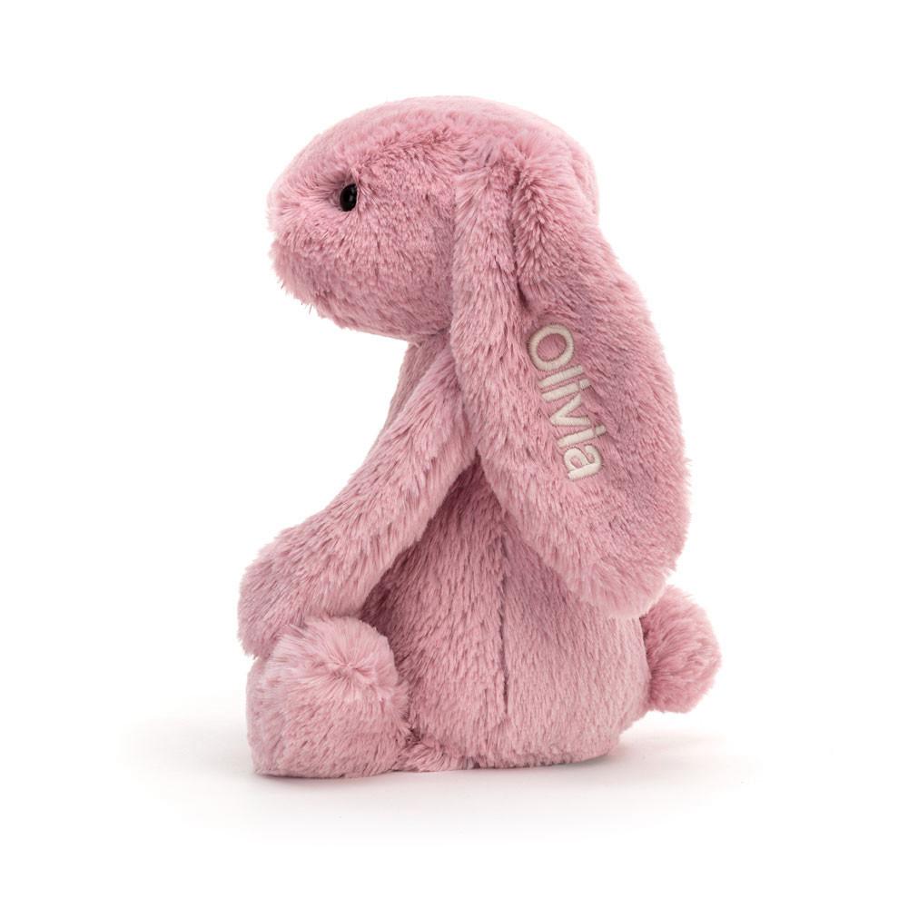 Discover Jellycat Personalised Bashful Tulip Bunny Medium 31cm x 12cm x 9cm Rosas | México  3420VTBRC