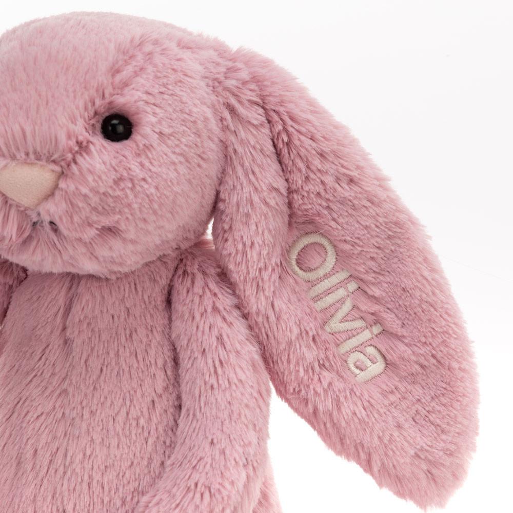 Discover Jellycat Personalised Bashful Tulip Bunny Medium 31cm x 12cm x 9cm Rosas | México  3420VTBRC