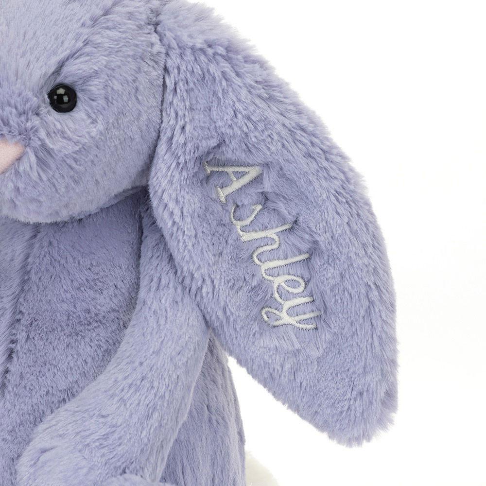 Discover Jellycat Personalised Bashful Viola Bunny Medium 31cm x 12cm x 9cm Morados | México  6048LWZVM