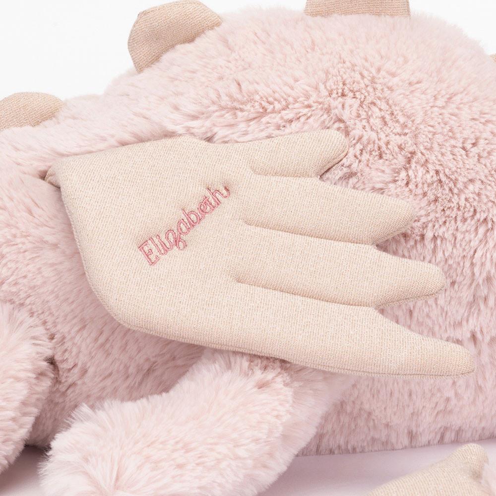 Discover Jellycat Personalised Rose Dragon Huge 19cm x 20cm x 66cm Rosas | México  1078PCTEW