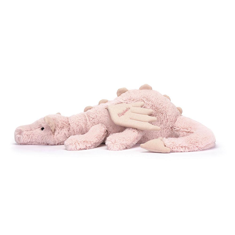 Discover Jellycat Personalised Rose Dragon Huge 19cm x 20cm x 66cm Rosas | México  1078PCTEW