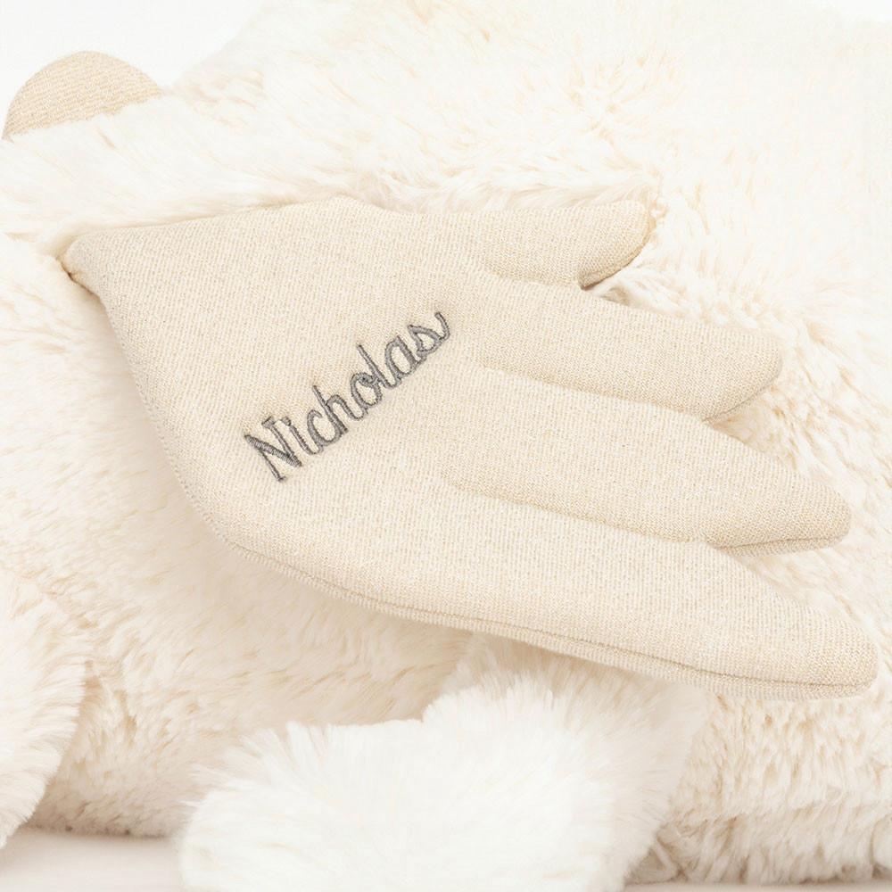 Discover Jellycat Personalised Snow Dragon Huge 19cm x 20cm x 66cm Blancos | México  1205PRWFT