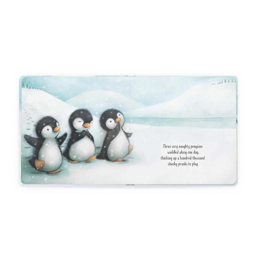 Discover Jellycat The Naughty Penguins Book and Peanut Penguin Medium Negros | México  5673NJTUY