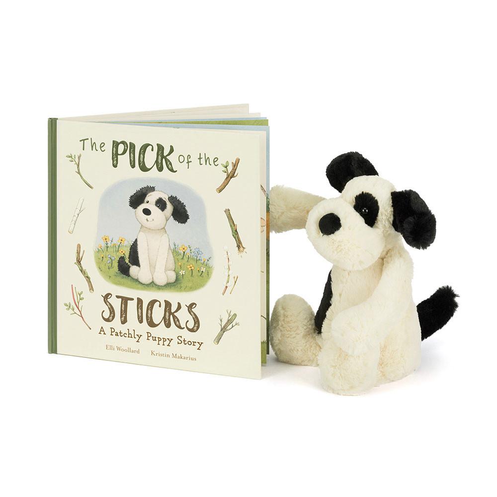 Discover Jellycat The Pick of the Sticks Book and Bashful & Cream Puppy Medium Blancos | México  9386KAOCZ