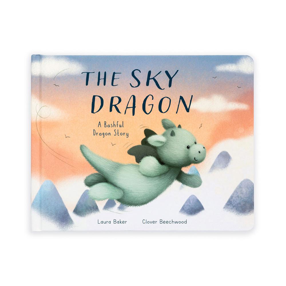 Discover Jellycat The Sky Dragon Book and Bashful Dragon Medium Verdes | México  0825ECVDO
