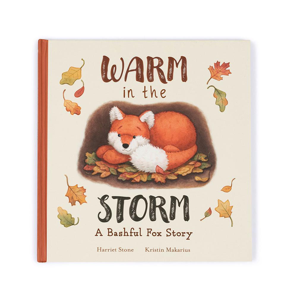 Discover Jellycat Warm in the Storm Book and Bashful Fox Cub Medium Blancos | México  0283GULWZ