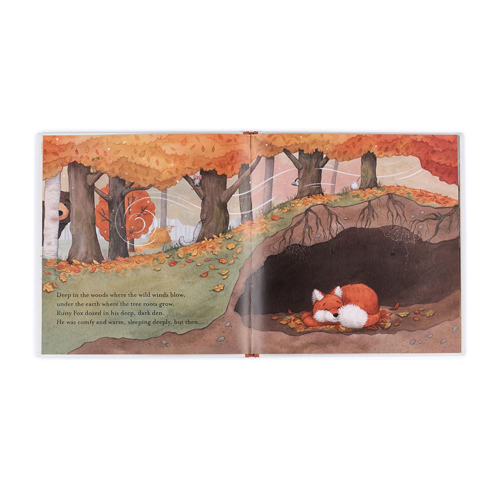 Discover Jellycat Warm in the Storm Book and Bashful Fox Cub Medium Blancos | México  0283GULWZ