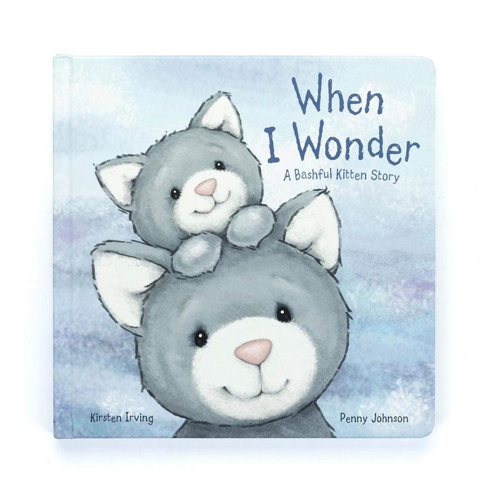 Discover Jellycat When I Wonder Book and Bashful Kitty Medium Grises | México  7059EDLJI
